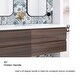 preview thumbnail 29 of 148, Floating Bathroom Vanity with Integrated Resin Top