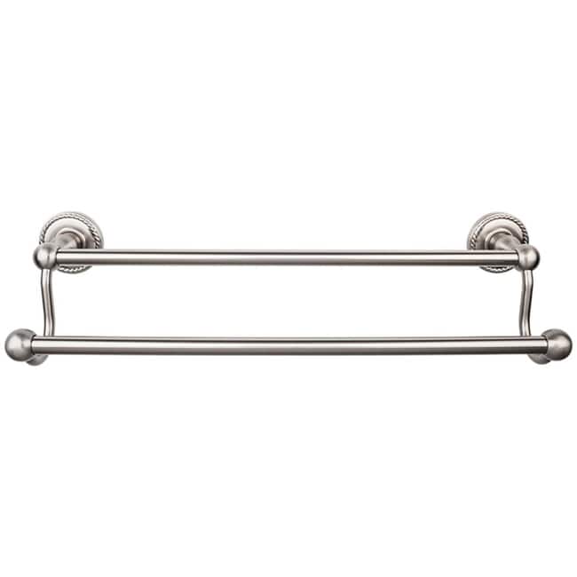 Top Knobs Edwardian Bath 24 Inch Double Towel Bar Rope Backplate