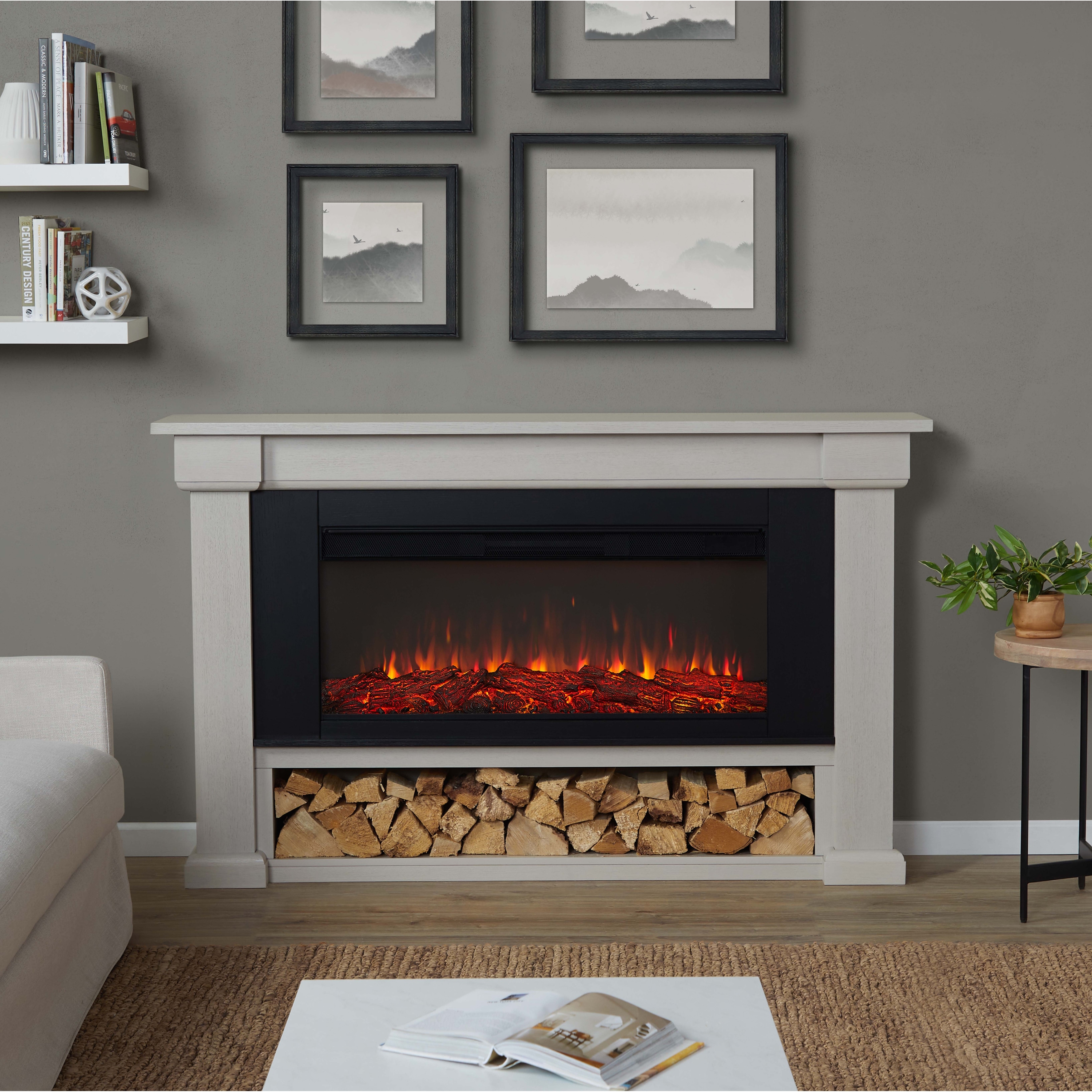 Real Flame Bristow Landscape Electric Fireplace 66”