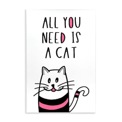 Stupell All You Need Is Cat Wall Plaque Art Design By Martina Pavlova