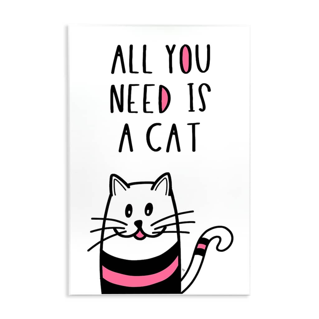 Stupell All You Need Is Cat Wall Plaque Art Design By Martina Pavlova