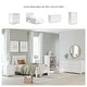 preview thumbnail 4 of 10, Signature Design by Ashley Hallityn White Panel Headboard Platform Bed