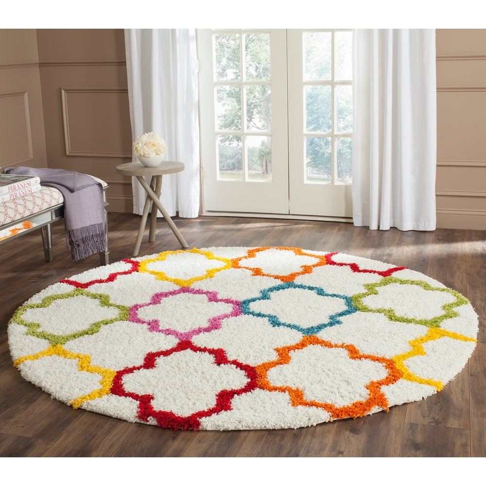 SAFAVIEH Kids Shag Judyth Nursery Playroom 2-inch Thick Rug