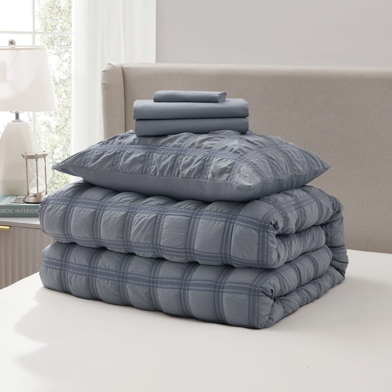 Empyrean Modern Comforter Seer Sucker