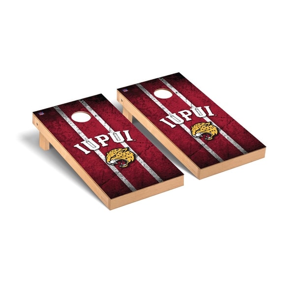 slide 2 of 5, Indiana Purdue Jaguars Vintage Cornhole Board Set