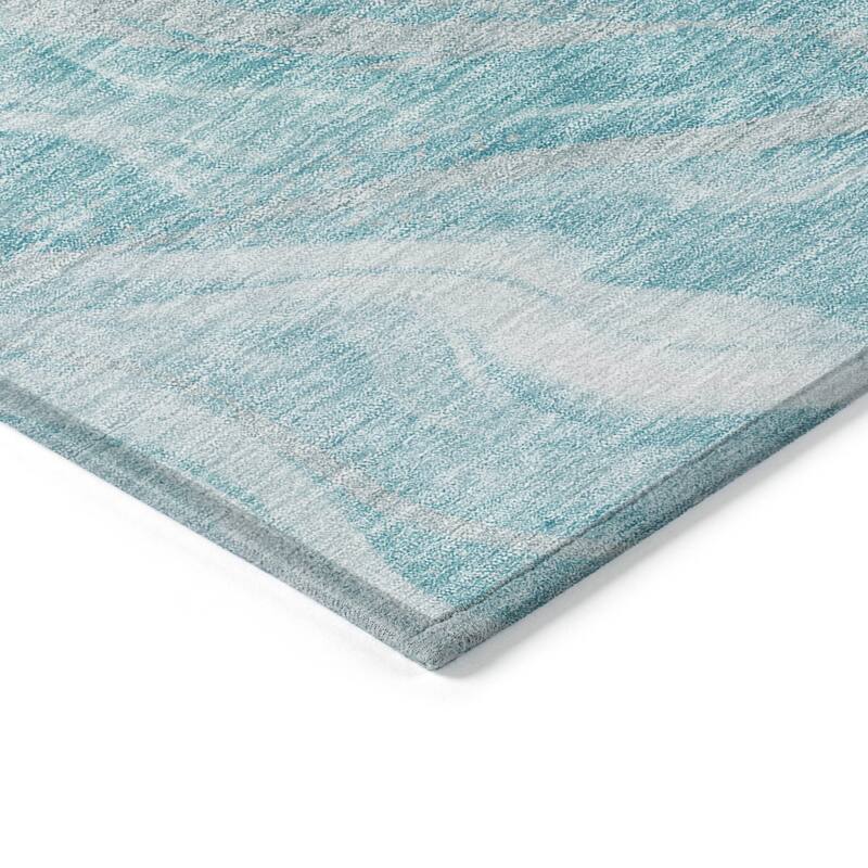 HomeRoots Abstract Transitional Rectangle Outdoor Rug