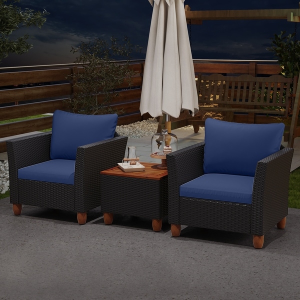 超特価セール開催！！ Costway Set Furniture Bistro Rattan Patio Outdoor PCS 3 その他
