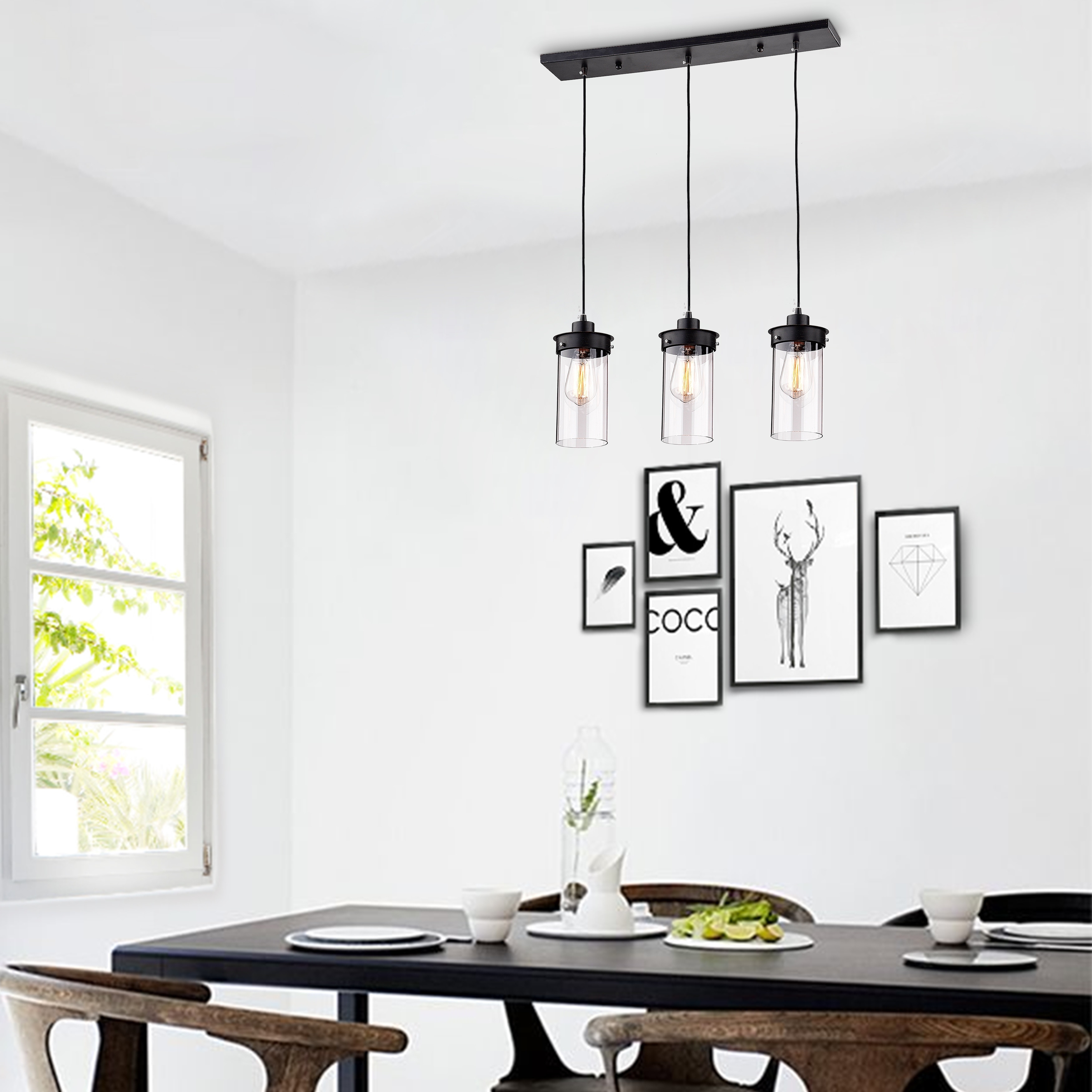 3 light shop kitchen pendant