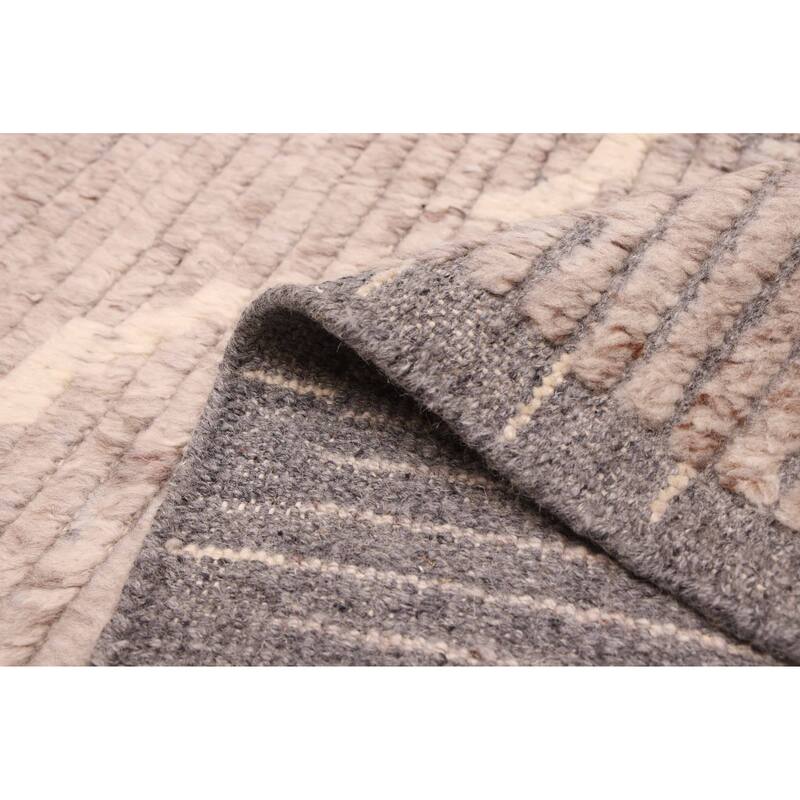 ECARPETGALLERY Hand-knotted Looma Grey Wool Rug - 8'3 x 10'0