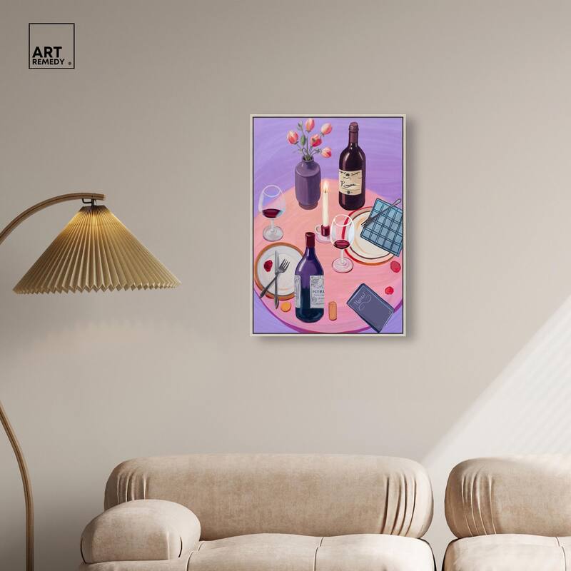 Lavender Haze Dinner Canvas by Art Remedy