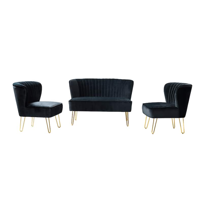 Barto 45" 3 Piece Living Room Set by HULALA HOME