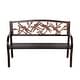 preview thumbnail 5 of 6, Dragonfly All-Weather Steel Frame Garden Bench