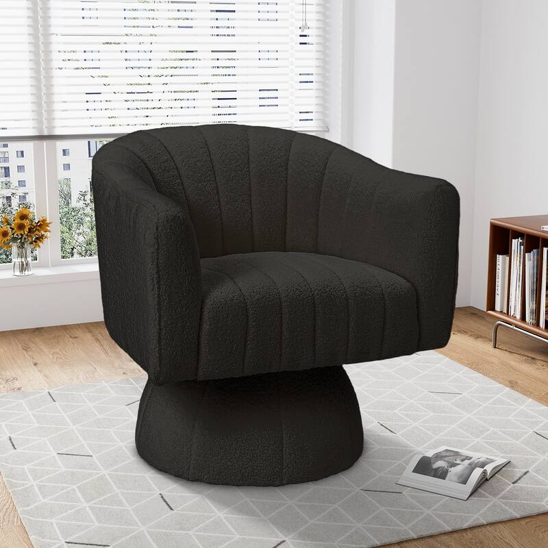 Ouyessir Oversized Modern Upholstered Barrel Chairs