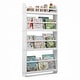 preview thumbnail 2 of 18, Costway Kids Bookshelf, 4-Tier Wall Mounted Book Shelf for Toys, White