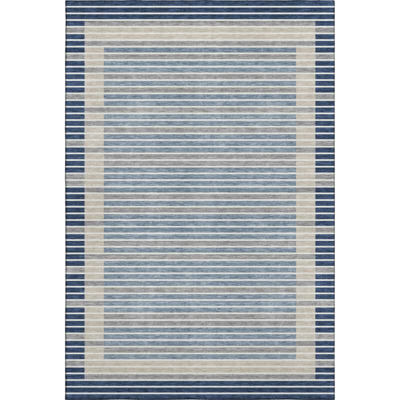 Premium Washable Super Soft Border Geo Mayfield Rug