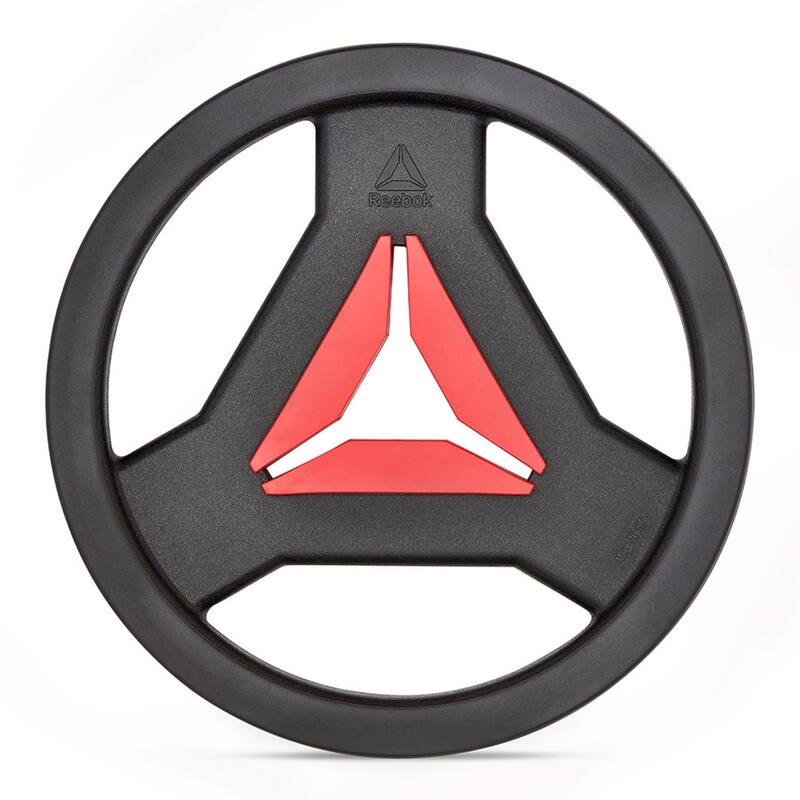 Reebok 5kg Studio Weight Plates Set of 2 - 25mm Grip Design for Training & Strength Workouts - Medium