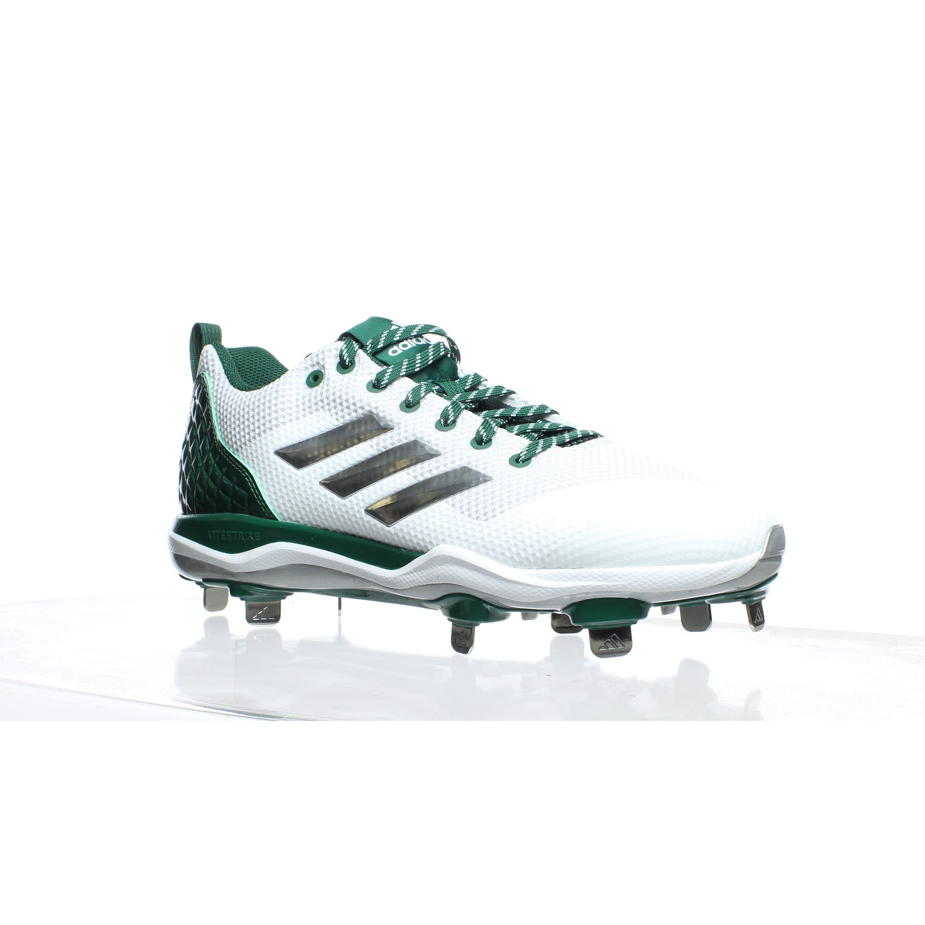 Shop Adidas Mens Power Alley 5 White Baseball Cleats Size 8 5