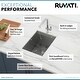preview thumbnail 4 of 10, Ruvati 15" Workstation Bar Prep Sink Ledge Undermount 16 Gauge Stainless Steel Single Bowl - RVH8304 - 8' x 11'