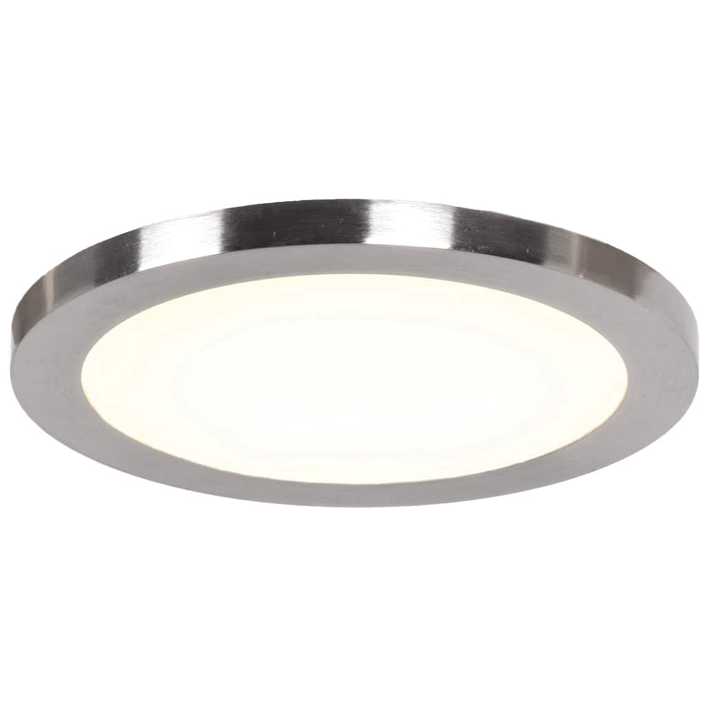 Access Lighting Disc 1-light Brushed Steel Small Round LED Flush Mount - Brushed Steel