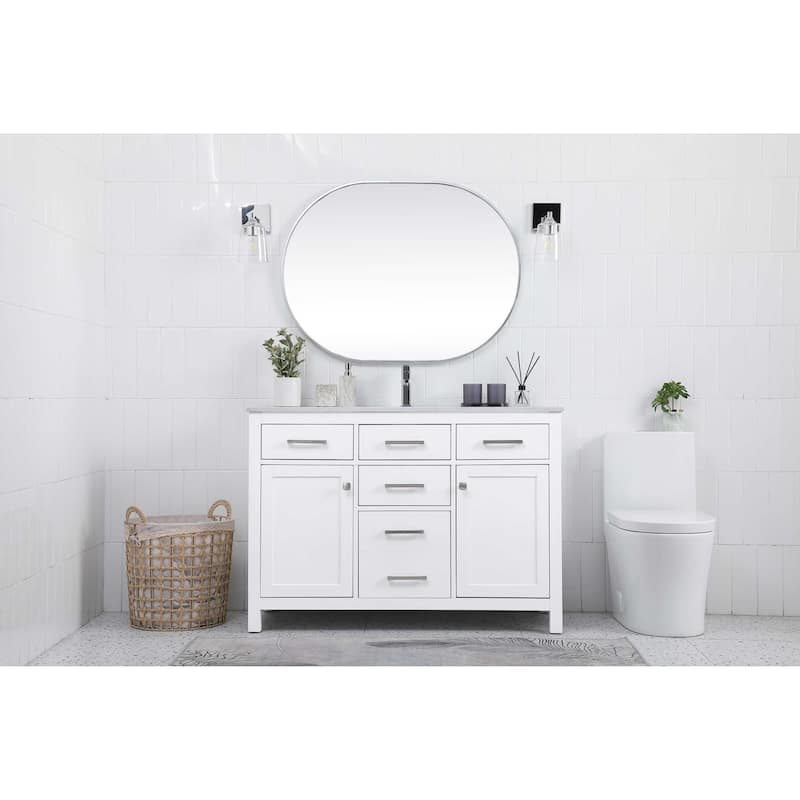 Elegant Lighting VF23348 Lewis 48" Free Standing Single Basin Vanity