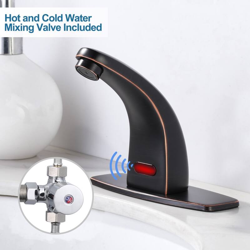 WOWOW Single Hole Touchless Bathroom Faucet