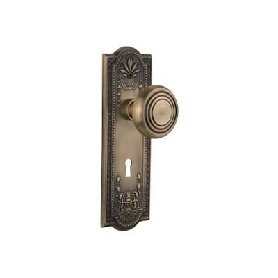 Nostalgic Warehouse Vintage Art Deco Solid Brass Single Dummy Door