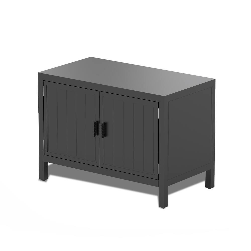 Outdoor Kitchen Island with Storage,Freestanding Outdoor Prep Table Grill Storage Cabinet