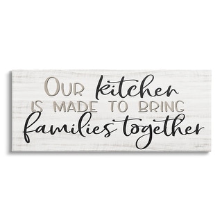 Stupell Kitchen & Family Meaningful Quote Birch Texture Canvas Wall Art ...