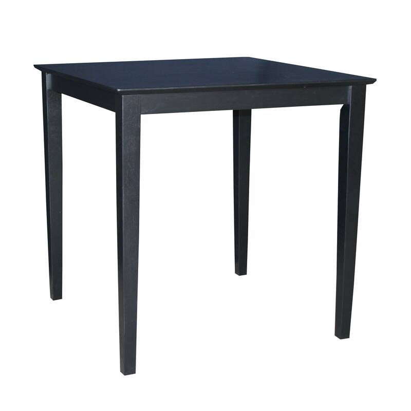The Gray Barn Cattail Abode Wood Table - Counter Height - Black