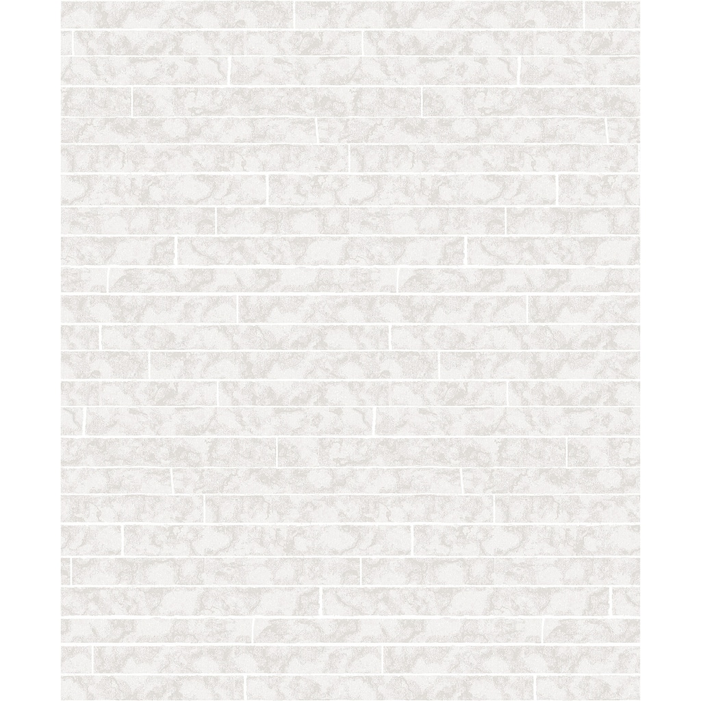 A-Street Prints Namari Silver Distressed Tile Wallpaper