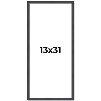 13x31 Frame Brown Solid Wood Picture Frame - Complete Modern Photo