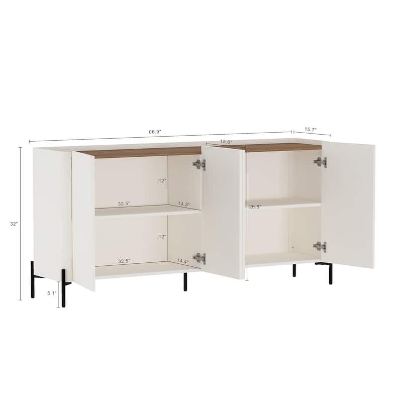 Manhattan Comfort Abbey 67" Sideboard
