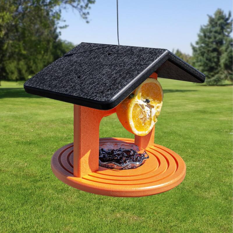 OUTDOOR LEISURE PRODUCTS Model GM29OB Single Oriole Feeder Made of High Density Poly Resin