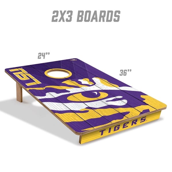 LSU Tigers NCAA Tailgate Cornhole Board Set