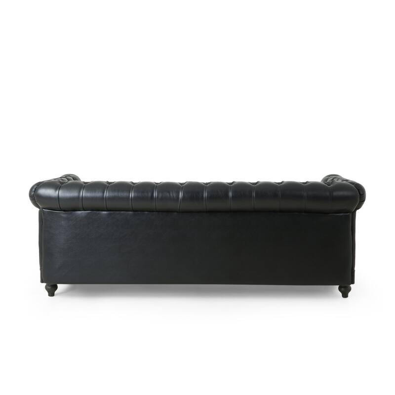 Castalia Nailhead Trim Chesterfield Sofa by Christopher Knight Home - 78.75" L x 33.50" W x 28.00" H