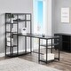 Modern Office Computer Desk with Bookshelf and storage space - Bed Bath ...