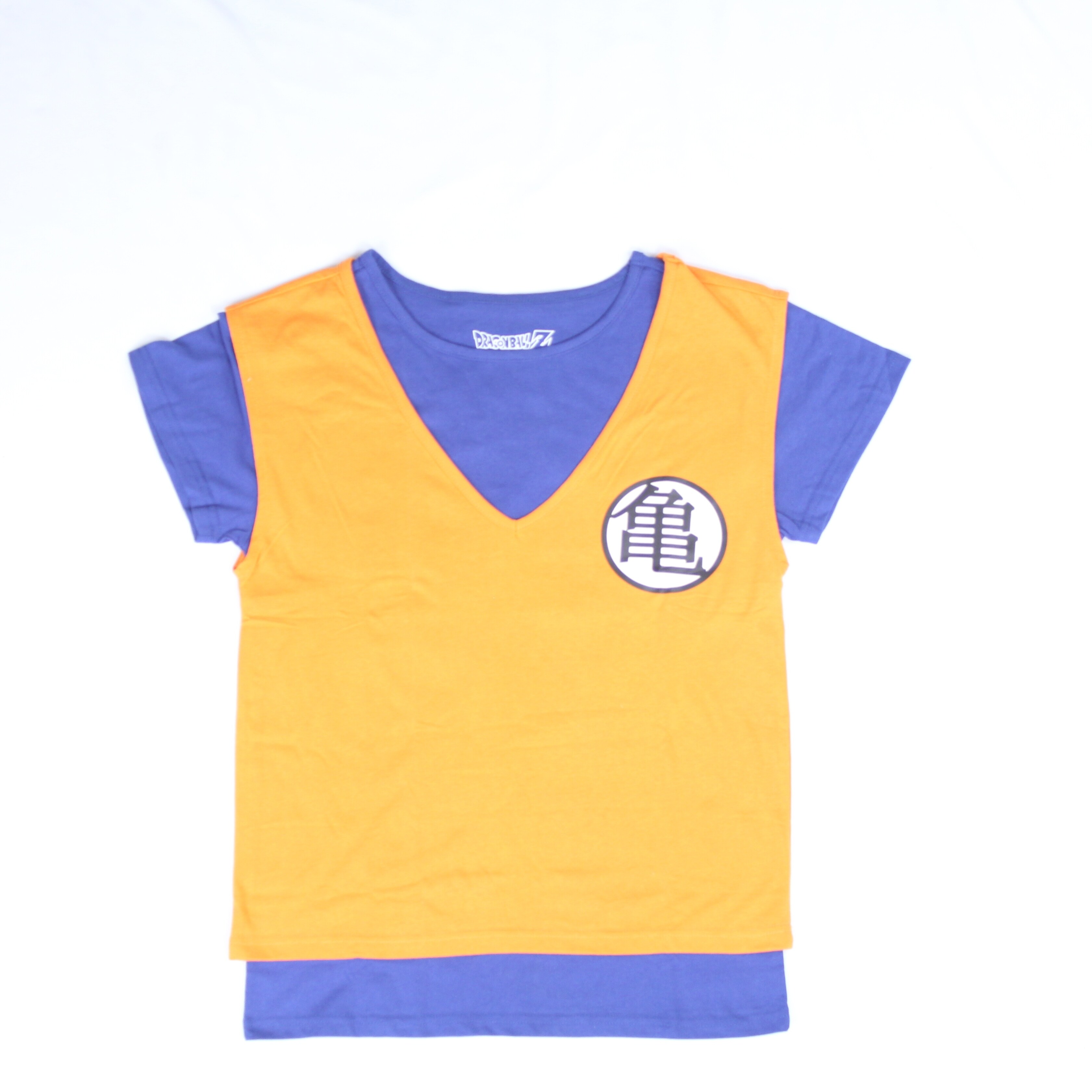 Shop Dragon Ball Z Goku Fighting Costume Orange T Shirt