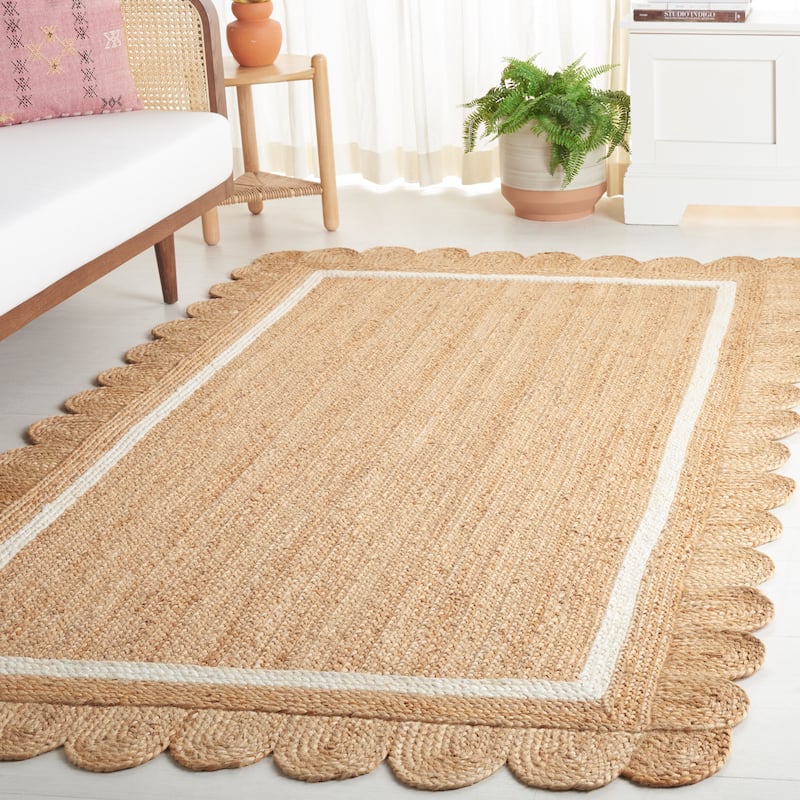 SAFAVIEH Natural Fiber Gerda Casual Jute Rug - 5' x 8' - Natural/Ivory