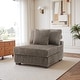 preview thumbnail 8 of 64, 35.7" W Plush Corduroy Upholstered Armless Modular Sofa Chair