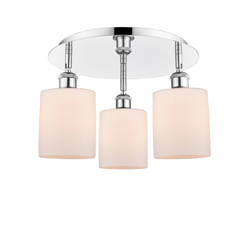 Innovations Lighting Cobbleskill - 3 Light 17" Flush Mount