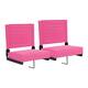 2 Pack 500 lb. Rated Lightweight Stadium Chair-Handle-Padded Seat