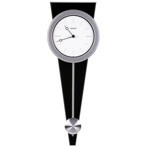 Contemporary Wall Clock with Functional Pendulum Design - 23.25H x 8.25W x 2.5D inches