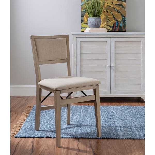 Safavieh Set of 2 Ciara Contemporary/Modern Linen Upholstered Side Chair (Wood Frame)