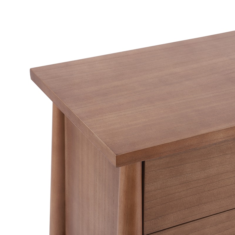 Christopher Knight Home - Modern Minimalist 23.62" Nightstand with Solid Wood Round Tapered Legs, Multi-Functional Use