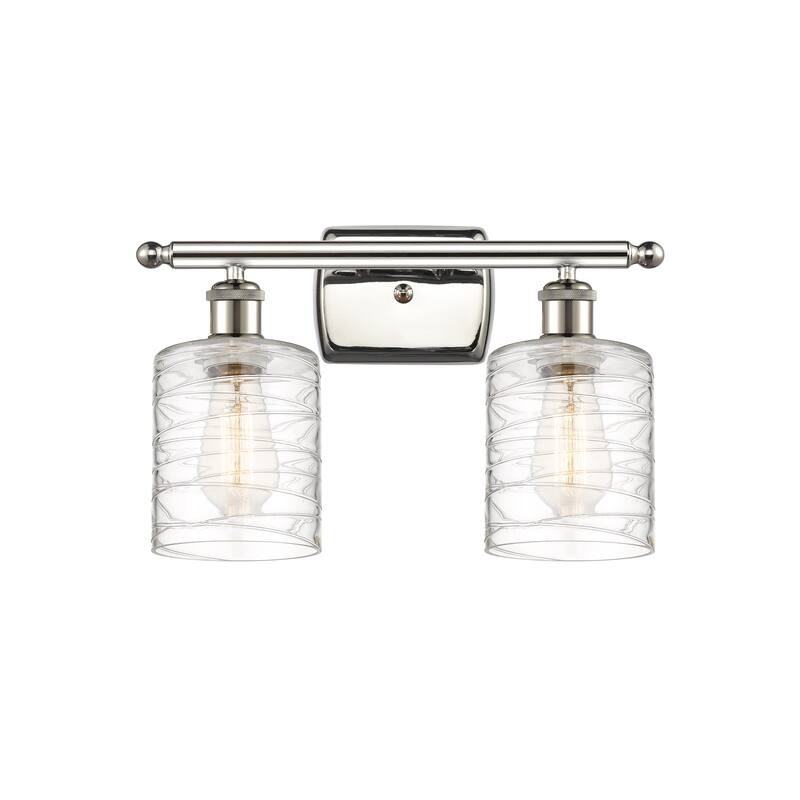 Innovations Lighting Ballston Cobbleskill 2 Light 16" Bath Vanity Light - Polished Nickel