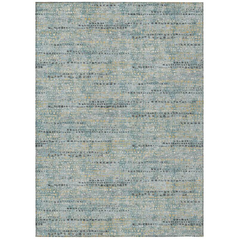 Machine Washable Indoor/ Outdoor Casual Kersey Chantille Rug