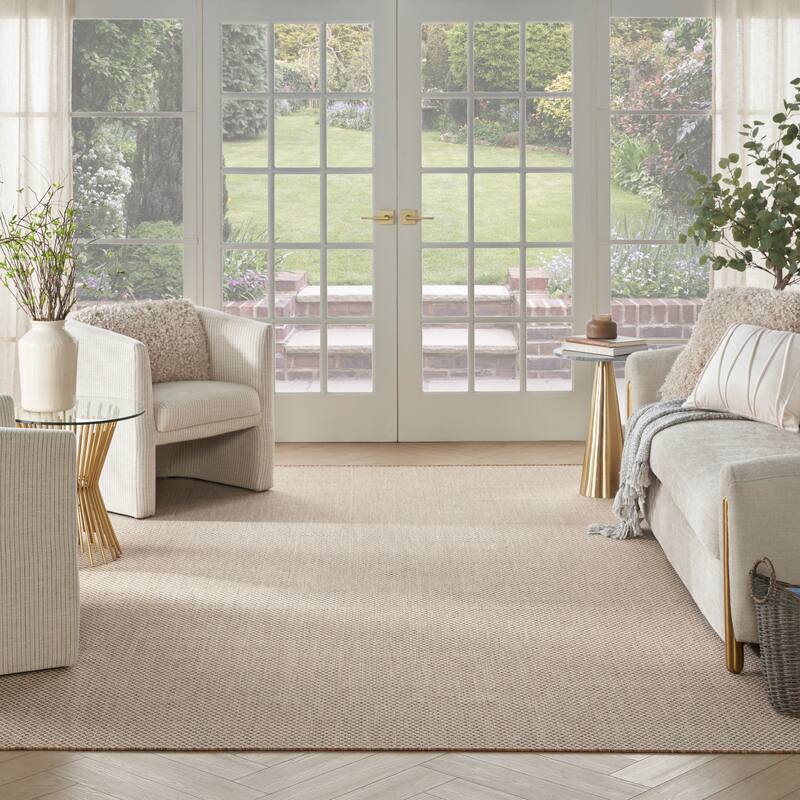 Nourison Courtyard Indoor/Outdoor Modern Geometric Area Rug