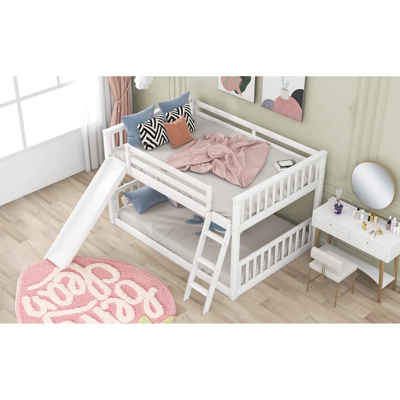 Bunk Bed with Convertible Slide and Ladder