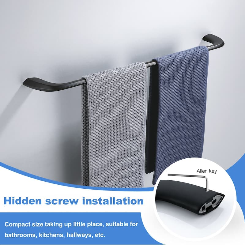 Bathroom 24 in. Wall Mounted Towel Bar Spot Resist Towel Holder