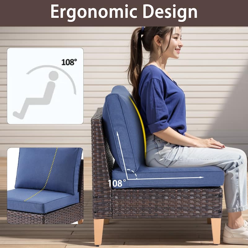 Outdoor Chair Patio Chair Set 5 Pieces